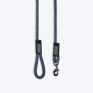 tlc melange rope dog leash – strong & comfortable | grey